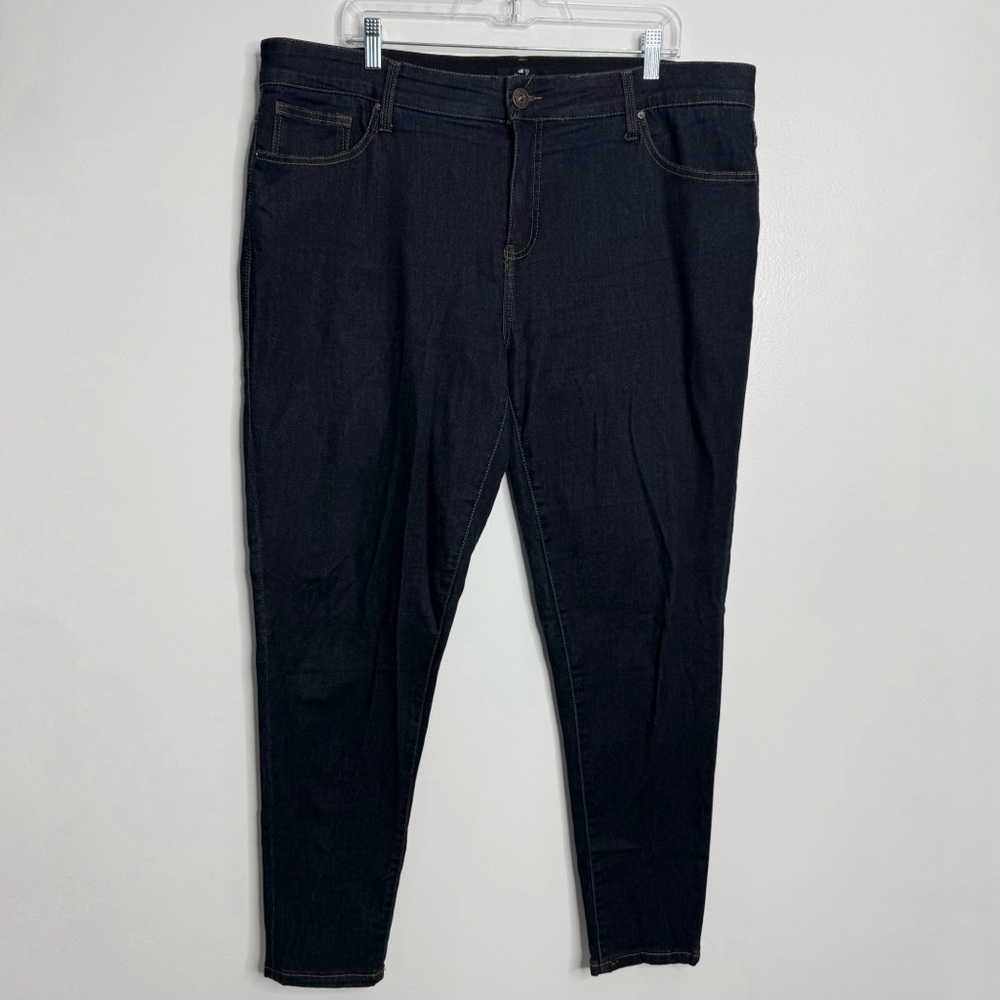 LulaRoe Blue Boyfriend Jeans Size 38 (18W) Minimalist Casual Stretch